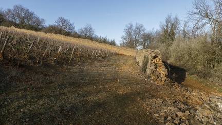 Mur tombé en décadence