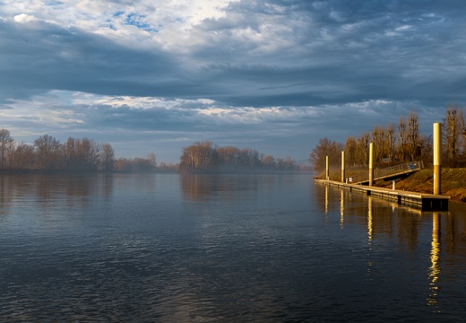Le ponton sur la Saône