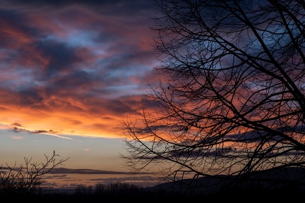 lever de soleil sur Anse, hiver 